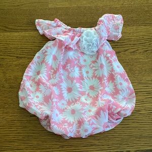 Baby Essentials Floral Bubble Romper